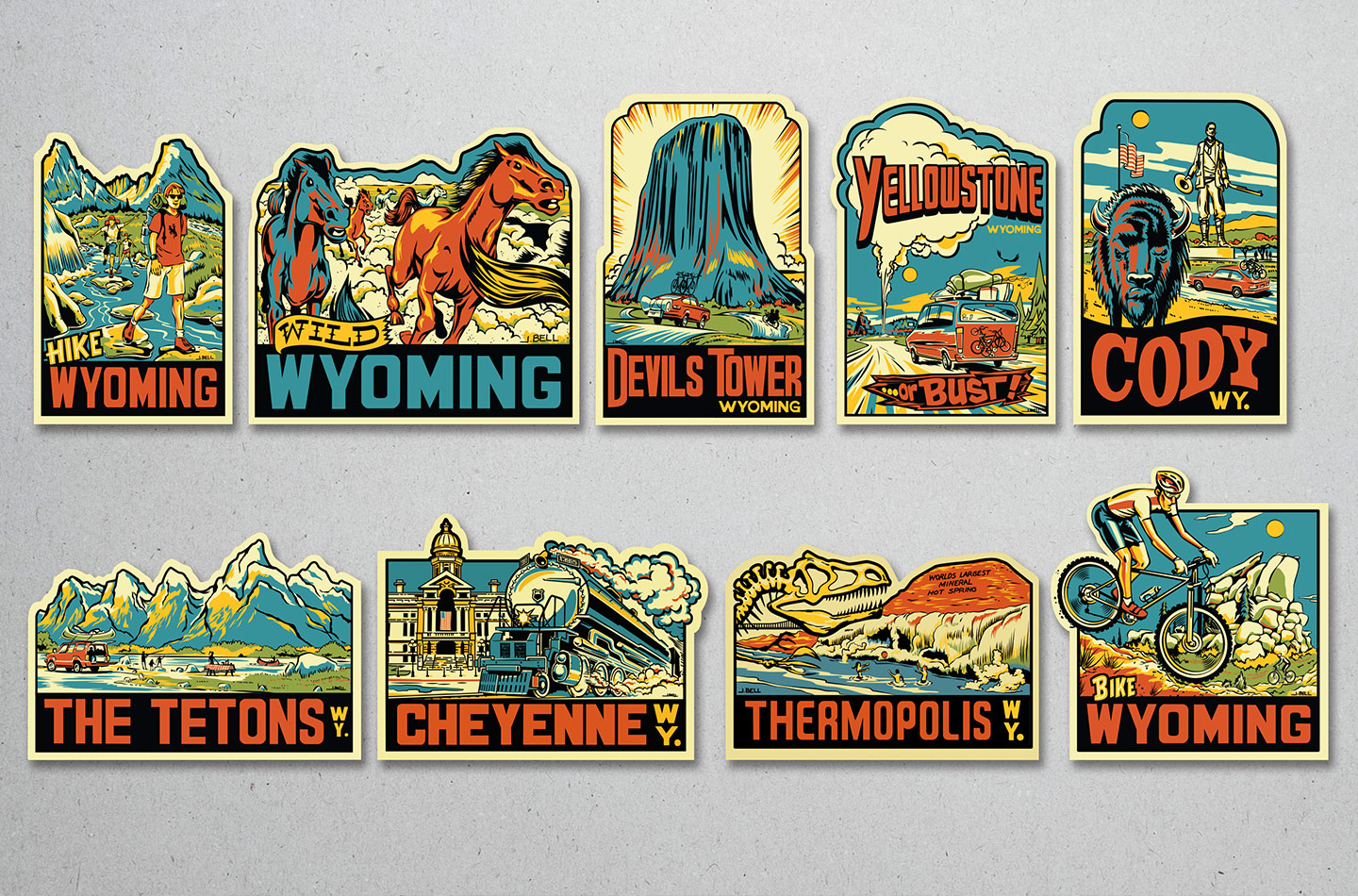 Wyoming Office of Tourism Sticker Program